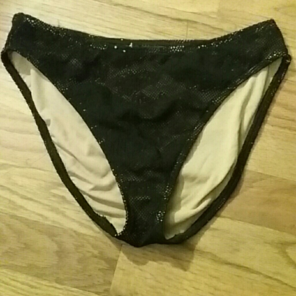 Black lace Victoria's Secret bathing suit bottom